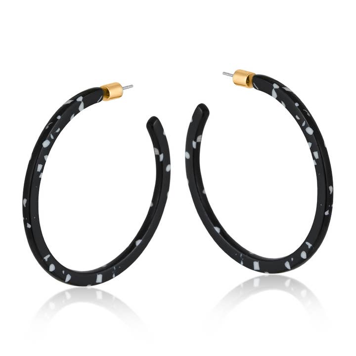 Big Metal London – Engroshandel Hoops – Marseille tynde statement øreringe i harpiks2