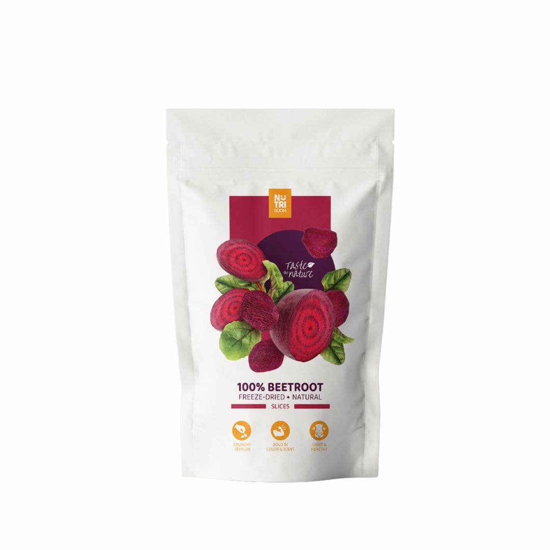 NutriBoom - Wholesale Dried/Dehydrated Vegetables - Freeze Dried Beetroots 13g un 25g packs4