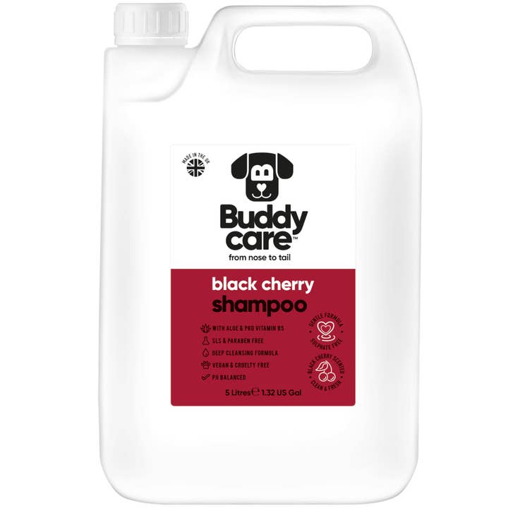 Buddycare Dog Shampoo - Black Cherry - 5L / 1.32 Gal for wholesale by Buddycare
