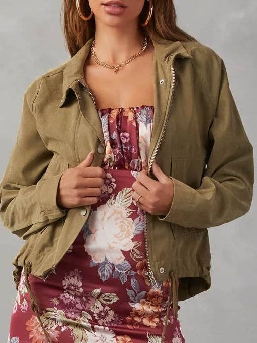 Lightweight Jacket With Fleece Simple Buttons for wholesale by HIDDENBRAND