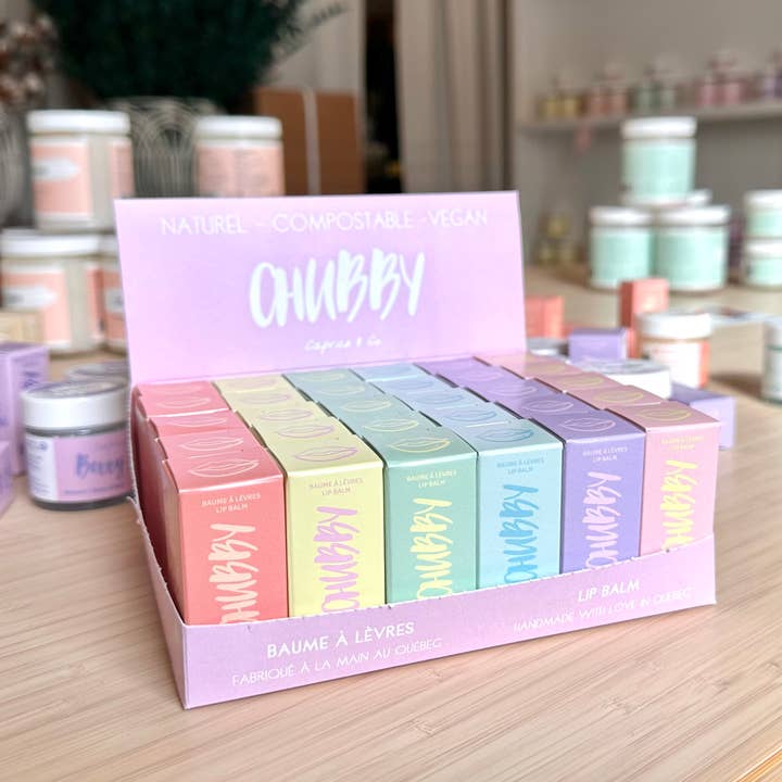 Caprice & Co - Wholesale Lip Balm - CHUBBY - Vegan Lip Balm1