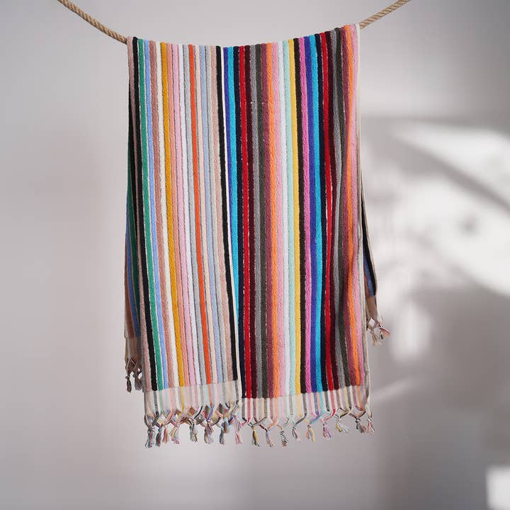Kikoya - Wholesale Bath Towel - Stripe Handloom Bath Turkish Towels Vintage Bohemian Look26