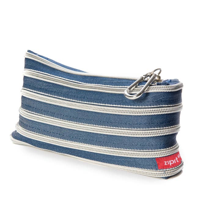 ZIPIT - Wholesale Pencil Case/Pouch - ZIPIT Jeans Pencil Case, 18 Pack