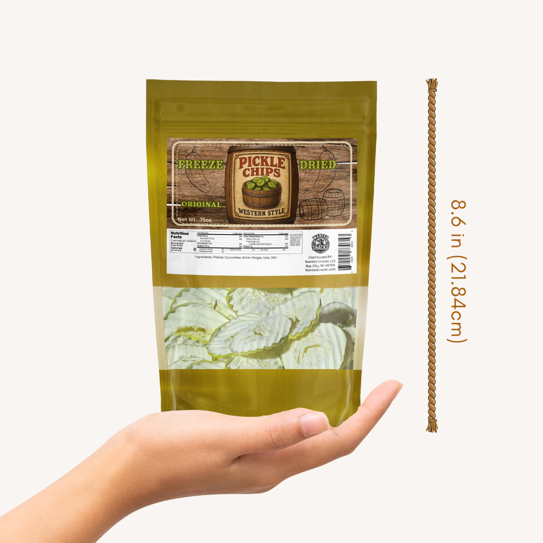 Wanted Snacks LLC - Wholesale Pickled Vegetables - Freeze Dried Pickles- Original 0.75oz Bag1