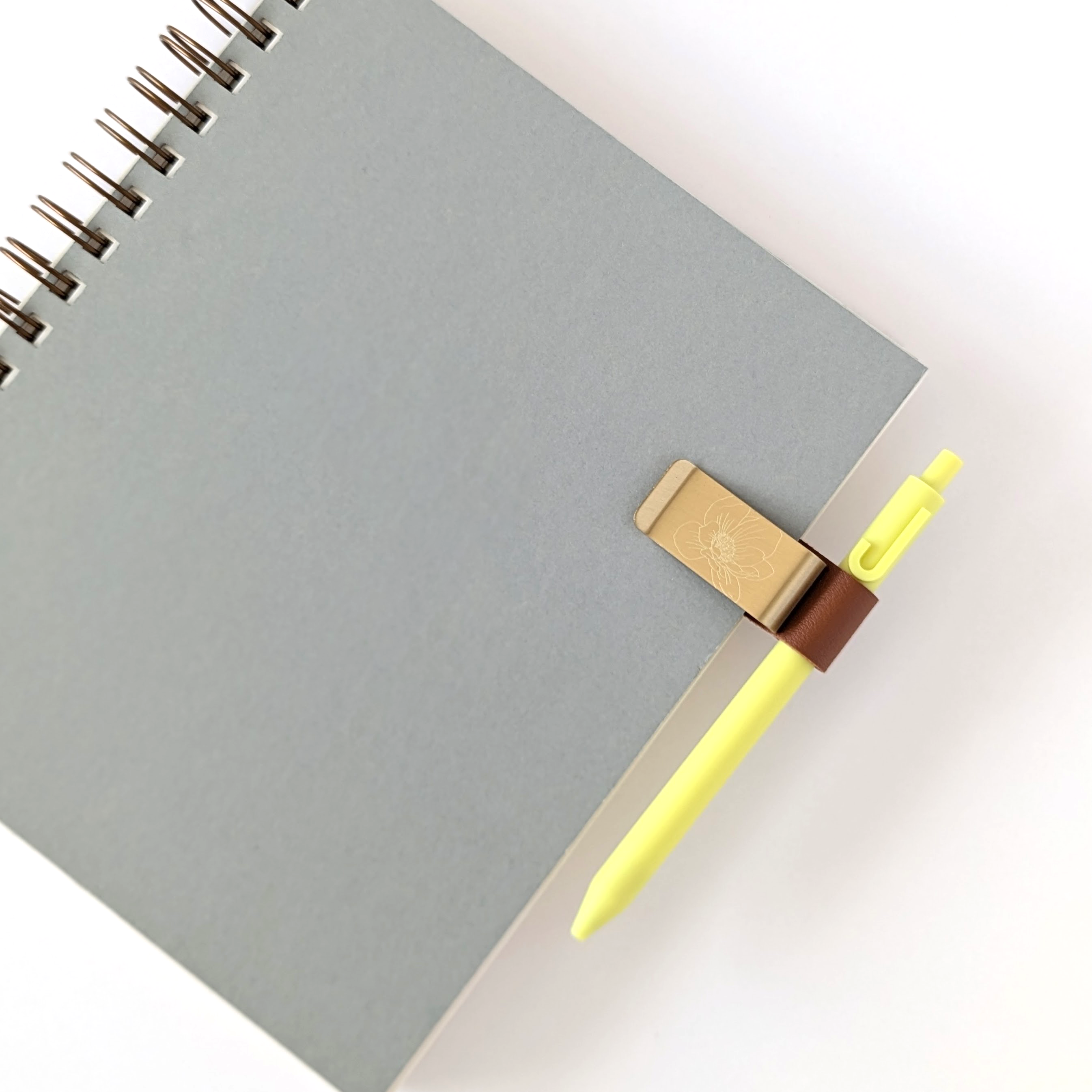 Grace Notes Ltd. - Christian Art and Gifts - Wholesale Pen & Pencil Holder - Brass Pen Clip for Notebook or Journal2