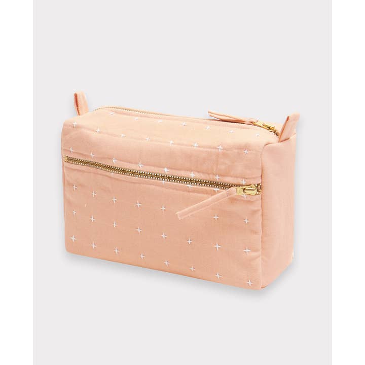 Anchal - Vente Trousse de toilette – femme - Trousse de toilette moyenne en point de croix12
