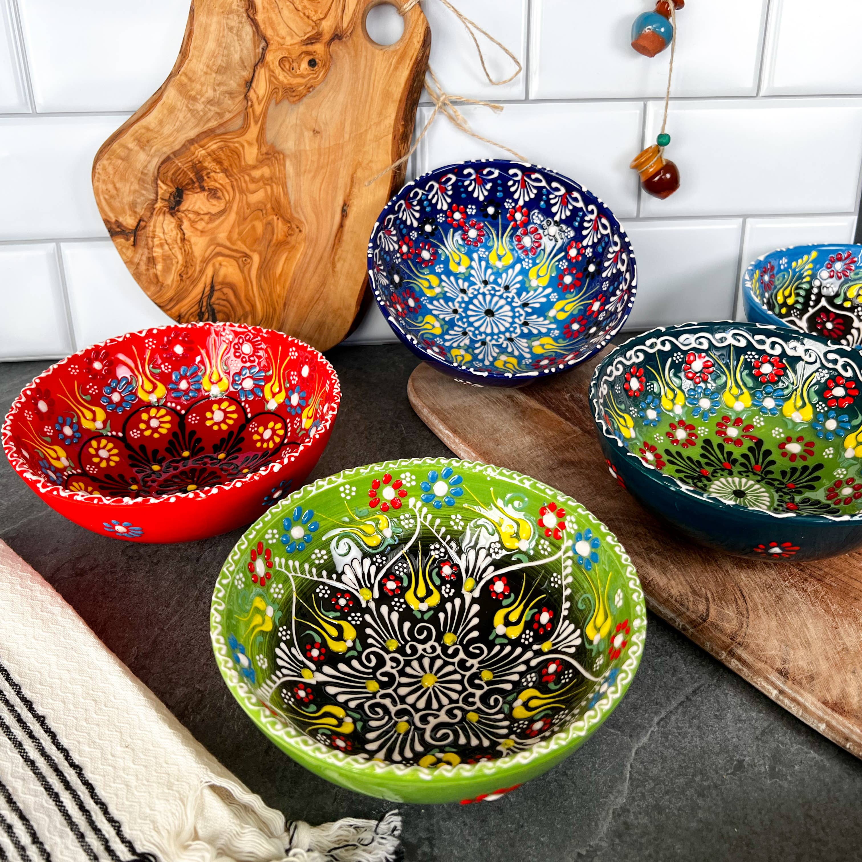 Umays Boho - Wholesale Bowl - Large Handmade Bowls, Decorative Bowls, Boho Kitchen Decor17