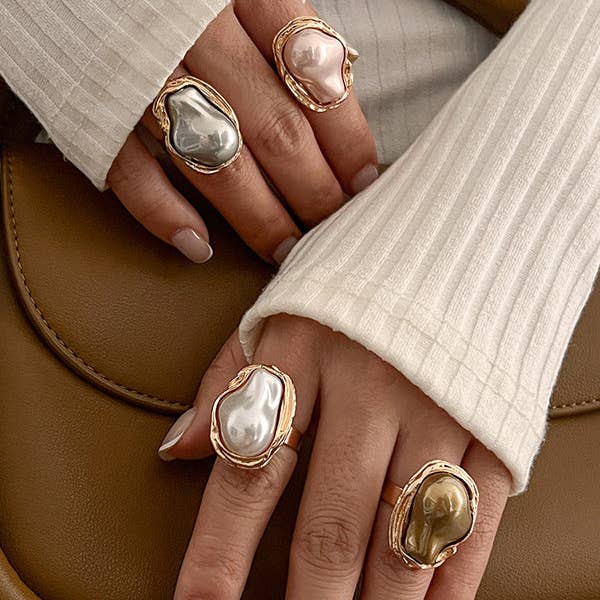 VividLux - Wholesale Cocktail/statement ring - Geometric Rings Accessories15