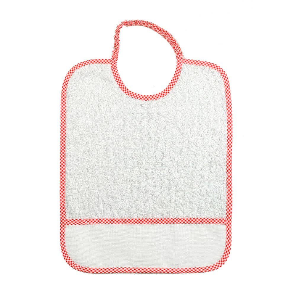 Almatex srl - Wholesale Diaper (Cloth) - Baby - 6 MAXI BIBS 29X36 with ELASTIC personalized with the name you want.12