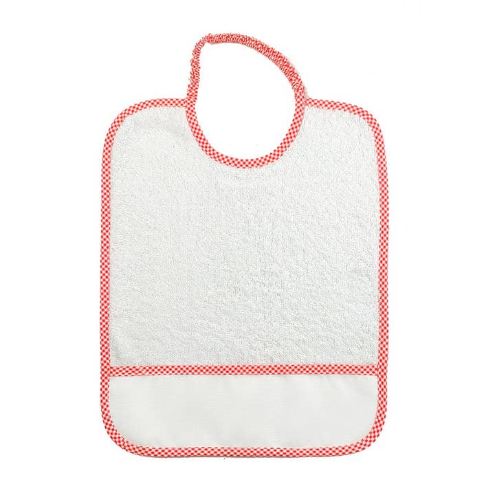 Almatex srl - Wholesale Diaper (Cloth) - Baby - 6 MAXI BIBS 29X36 with ELASTIC personalized with the name you want.12