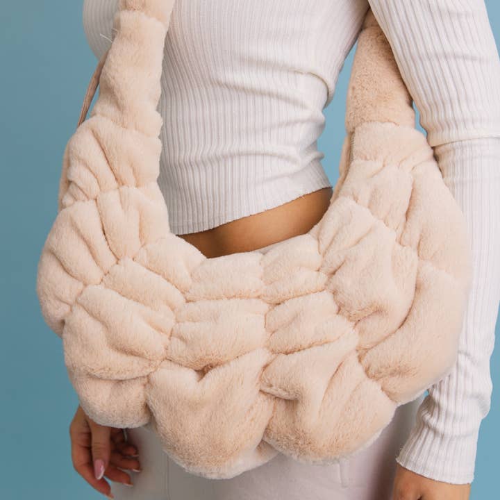 Leto Accessories - Wholesale Crossbody bag – Women's - Plush Cloud Knit Cross Body Bag ⛅️6