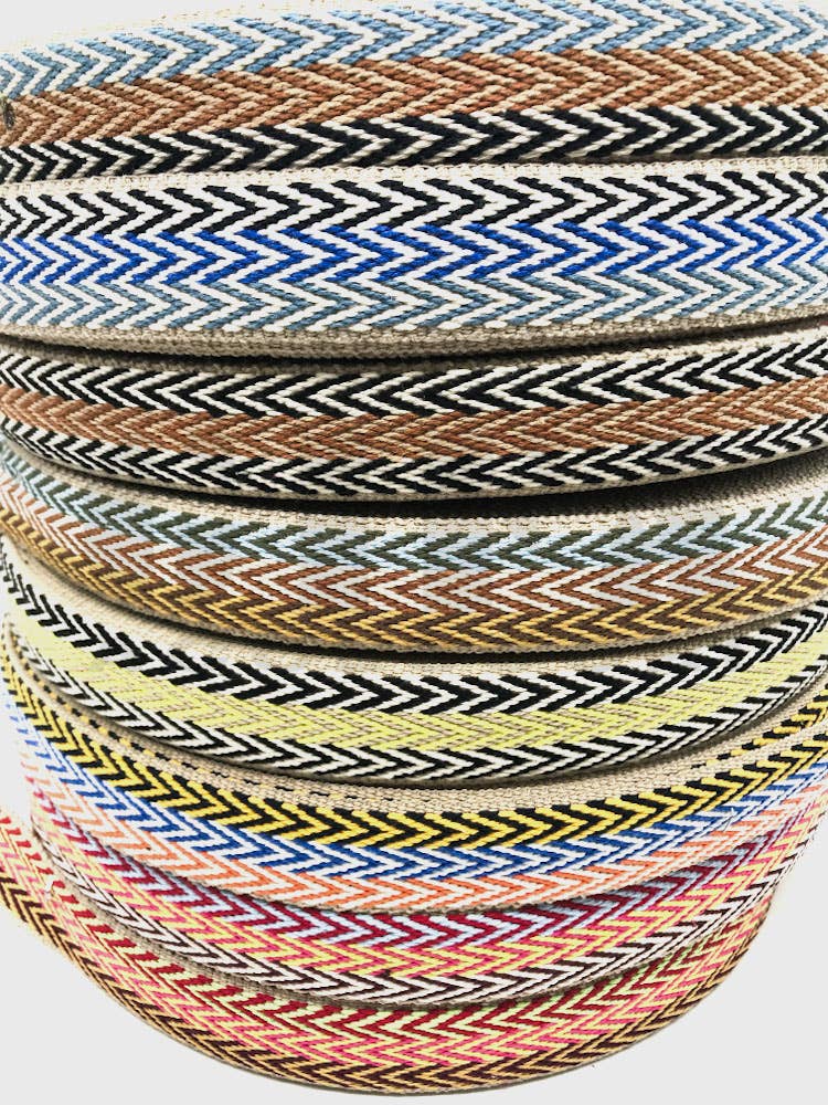 Gifa Accessori - Wholesale Ribbon - Gift Wrapping - Herringbone cotton ribbons 4 cm art Mad0