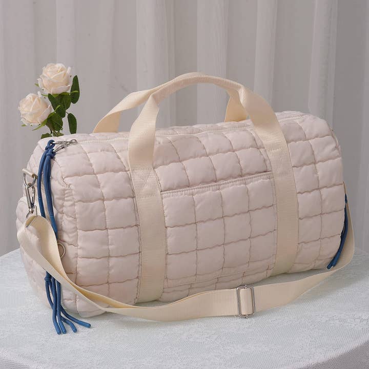 MiMi Wholesale - Wholesale Weekender Bag - Women's - QP774 Quilted Puffer Weekender/Duffel Bag4