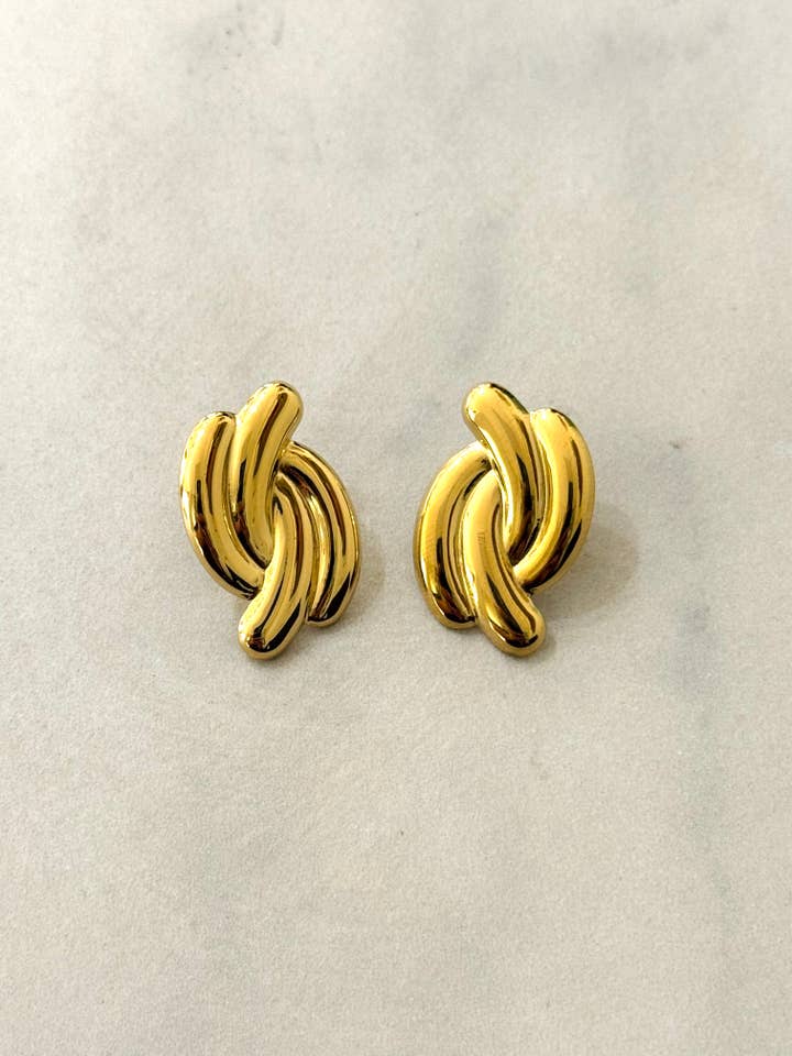 Aurora-Knoten-Ohrringe im Vintage-Look für den Großhandel von Cassette Barcelona