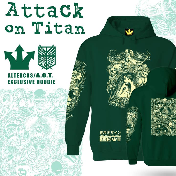 Attack on Titan hættetrøje for engroshandel hos Altercos
