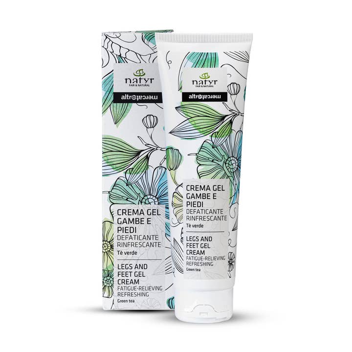 Beine & Füße Gel-Creme - Grüner Tee - Ermüdungslindernd - 150 ml für den Großhandel von Altromercato