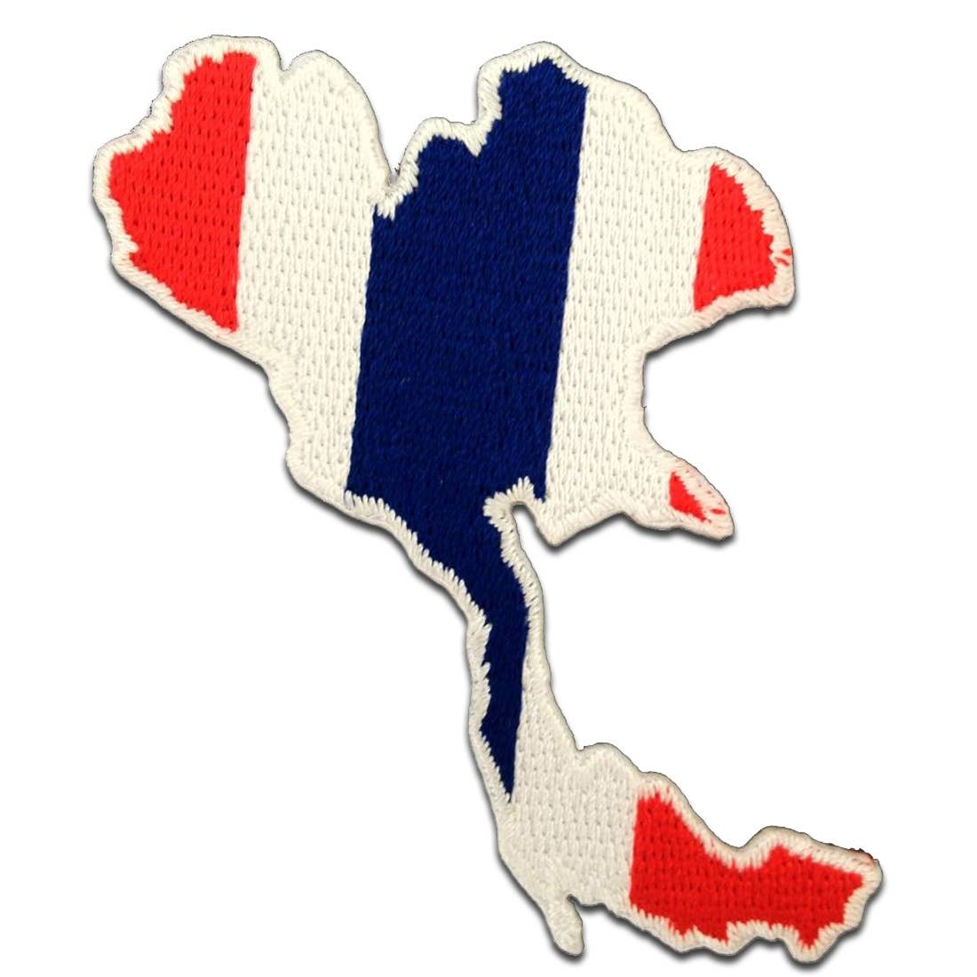 Iron-on Patch - Thailand flag white patch for wholesale on Faire0
