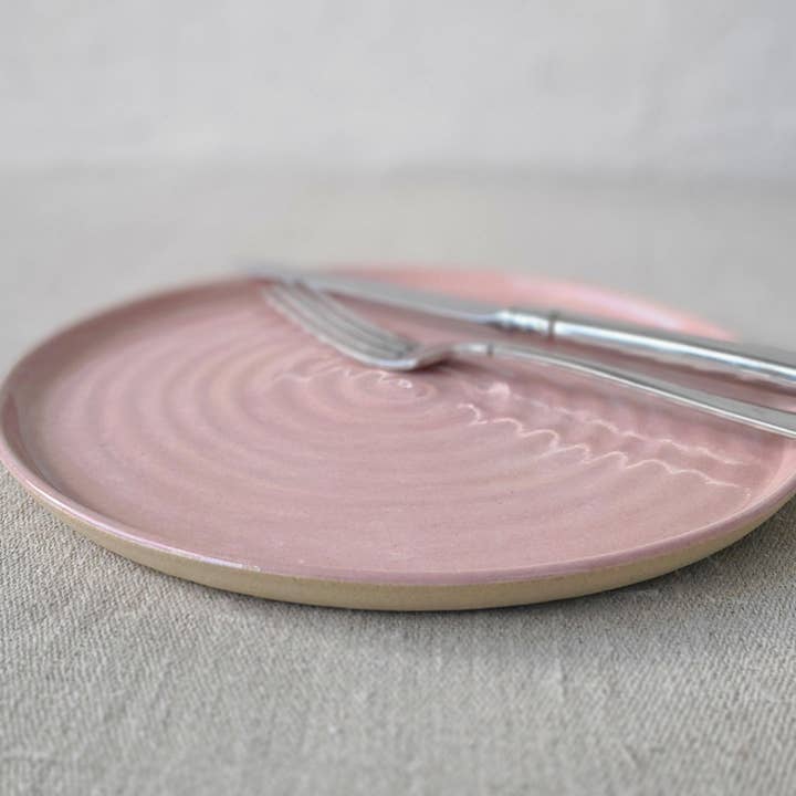 Blush Pink Classic Lunch Plate for wholesale by Katie L Thompson Designs