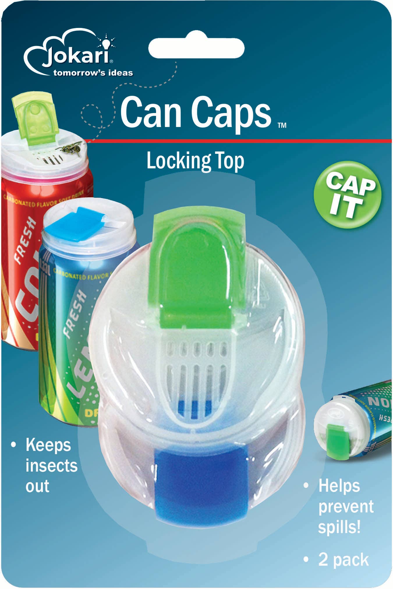 Jokari - Wholesale Drink Lids - Jokari Can Caps – 2 Pack Reusable Snap-On Lids for Soda Cans2