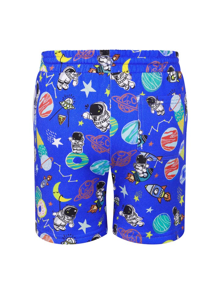 Rocket Blue ROCK MY GALAXY FRENCH TERRY SHORTS for wholesale on Faire1