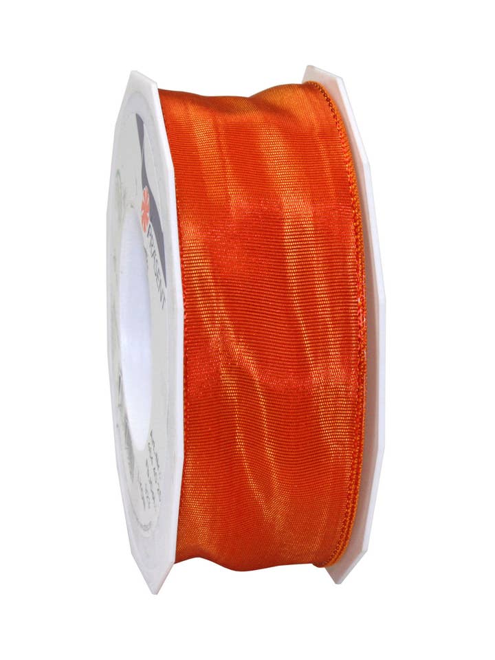 Lyon Wired Silkebånd 25 m Rulle 40 mm Ild Rød for engroshandel hos C.E. PATTBERG GmbH & Co. KG