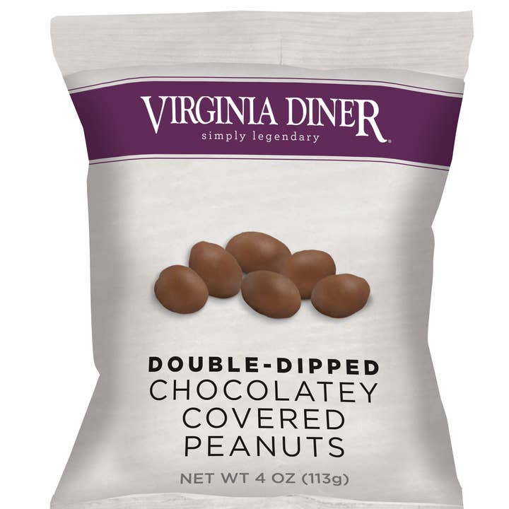 Virginia Diner, Inc. - Wholesale Chocolate Covered Sweets - 4 oz Chocolatey D. Dipped Peanut Bag0