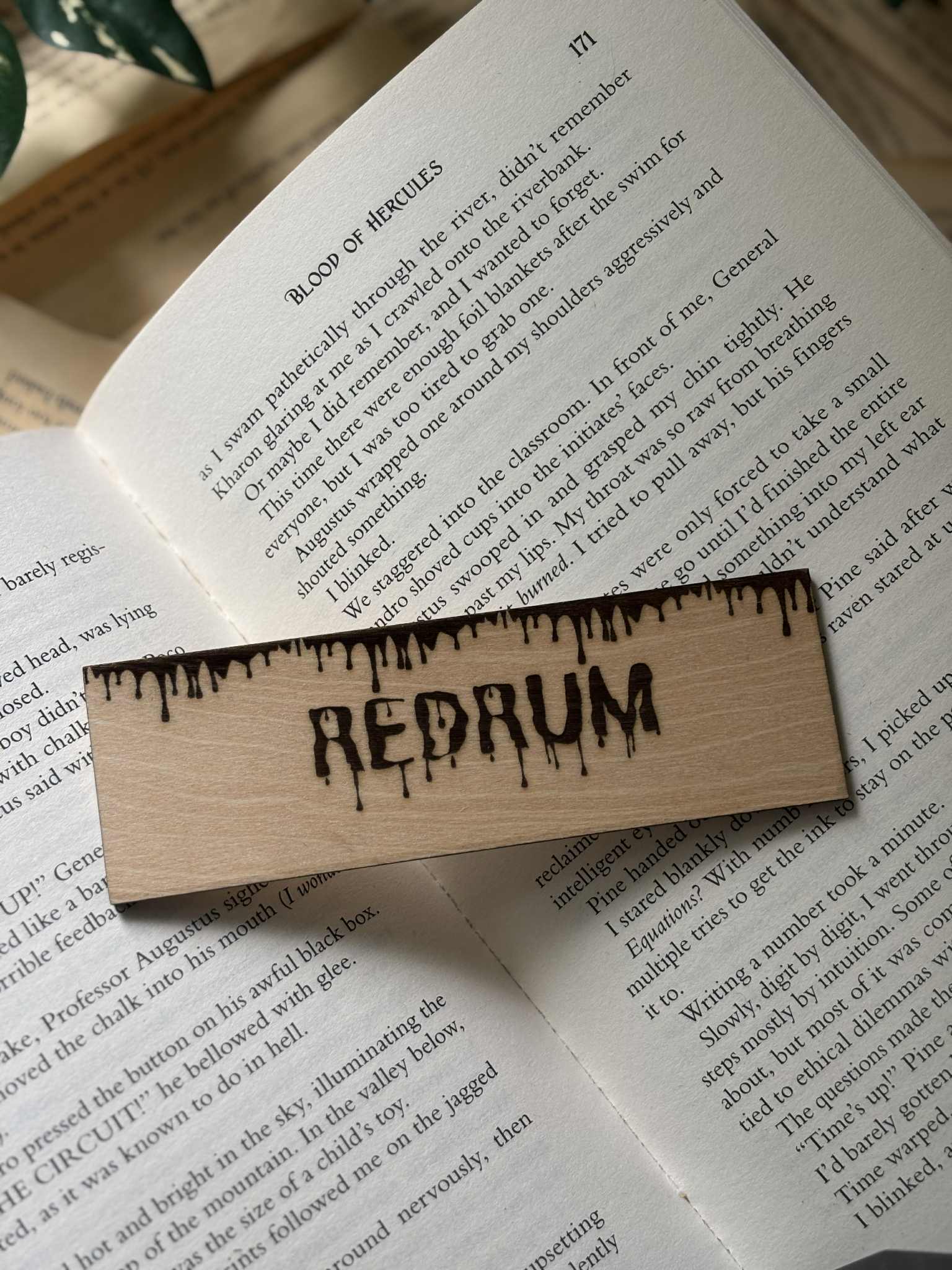 Nordic Book Adventure - Wholesale Bookmark - Redrum – Wooden Bookmark0