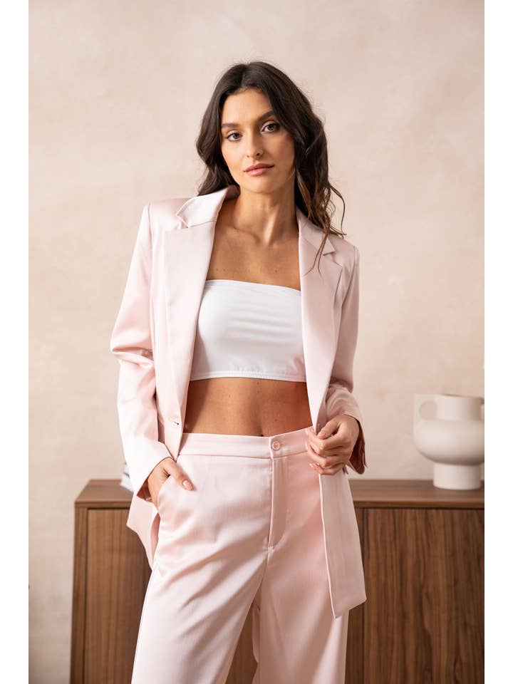 Attentif Paris - Vente Veste de tailleur – femme - Veste cintrée unie en satin41