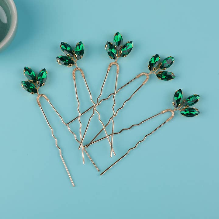 Grampo em U de cabelo com broca de strass para noiva, acessório de cabeça com broca de strass por atacado de eitairs art gifts