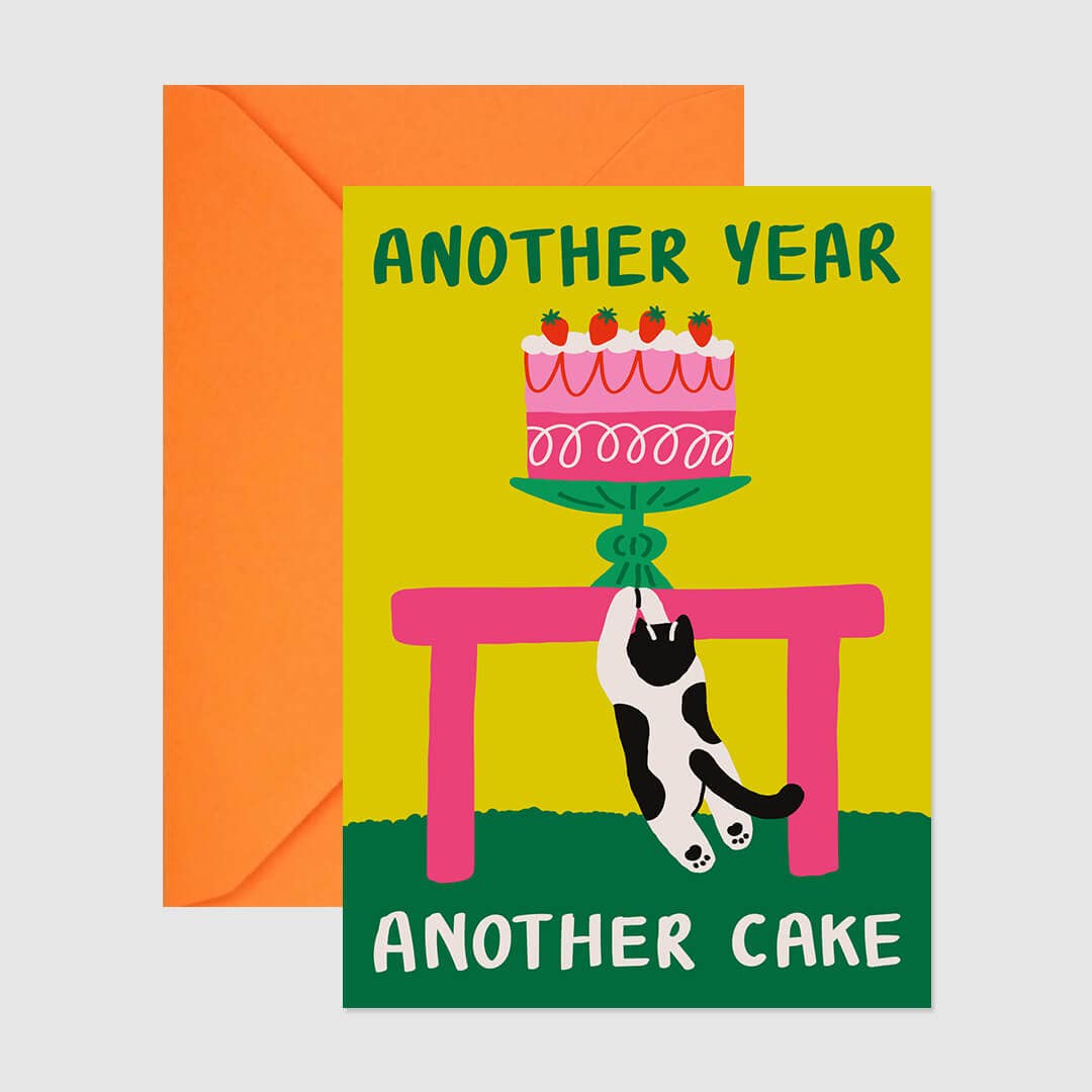 Redy. - Wholesale Birthday Card - Another Cake Birthday Greeting Card (Folded) + Envelope1