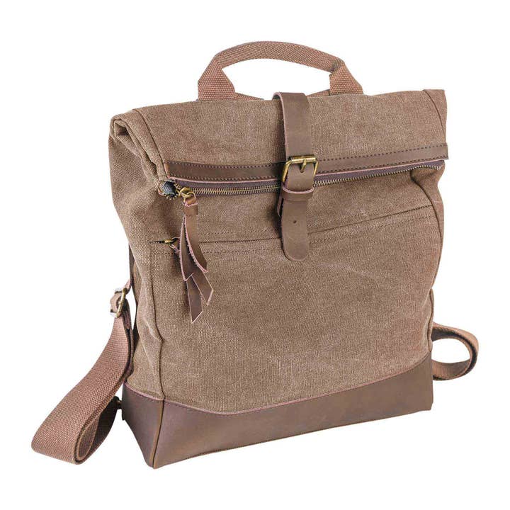 ZEDE PARIS - Vente Sac à dos – unisexe - ECOLE MILITAIRE - Sac à dos en toile et cuir18