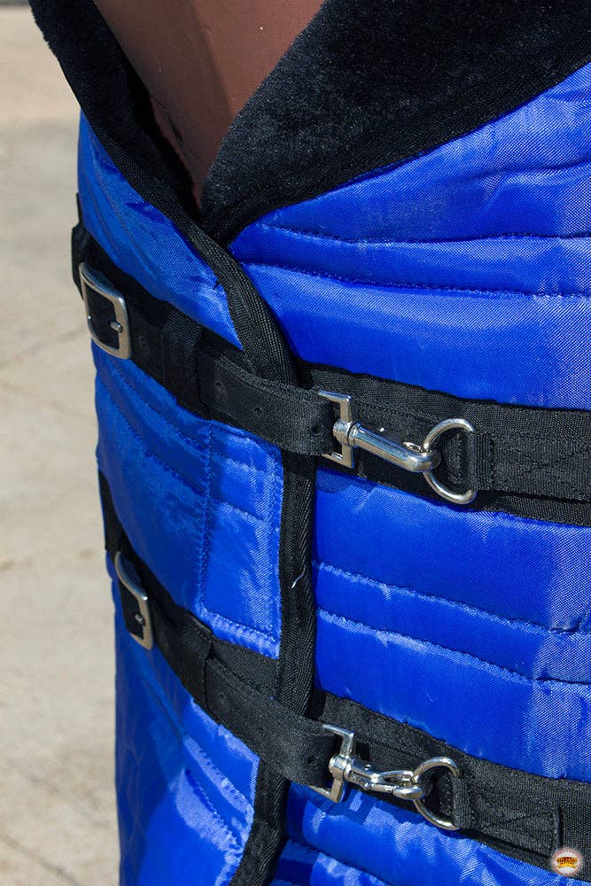 HILASON - Vente Équipement d’équitation - HILASON Couverture de Box pour Cheval Western Matelassée | Couvertures d'Hiver Résistantes à l'Eau pour Chevaux Vin3