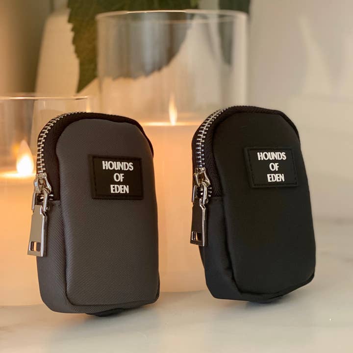 Hounds of Eden - Venta al por mayor Bolsa para chuches - Perros - Bolsa con clip para golosinas y excrementos para perros, color gris2