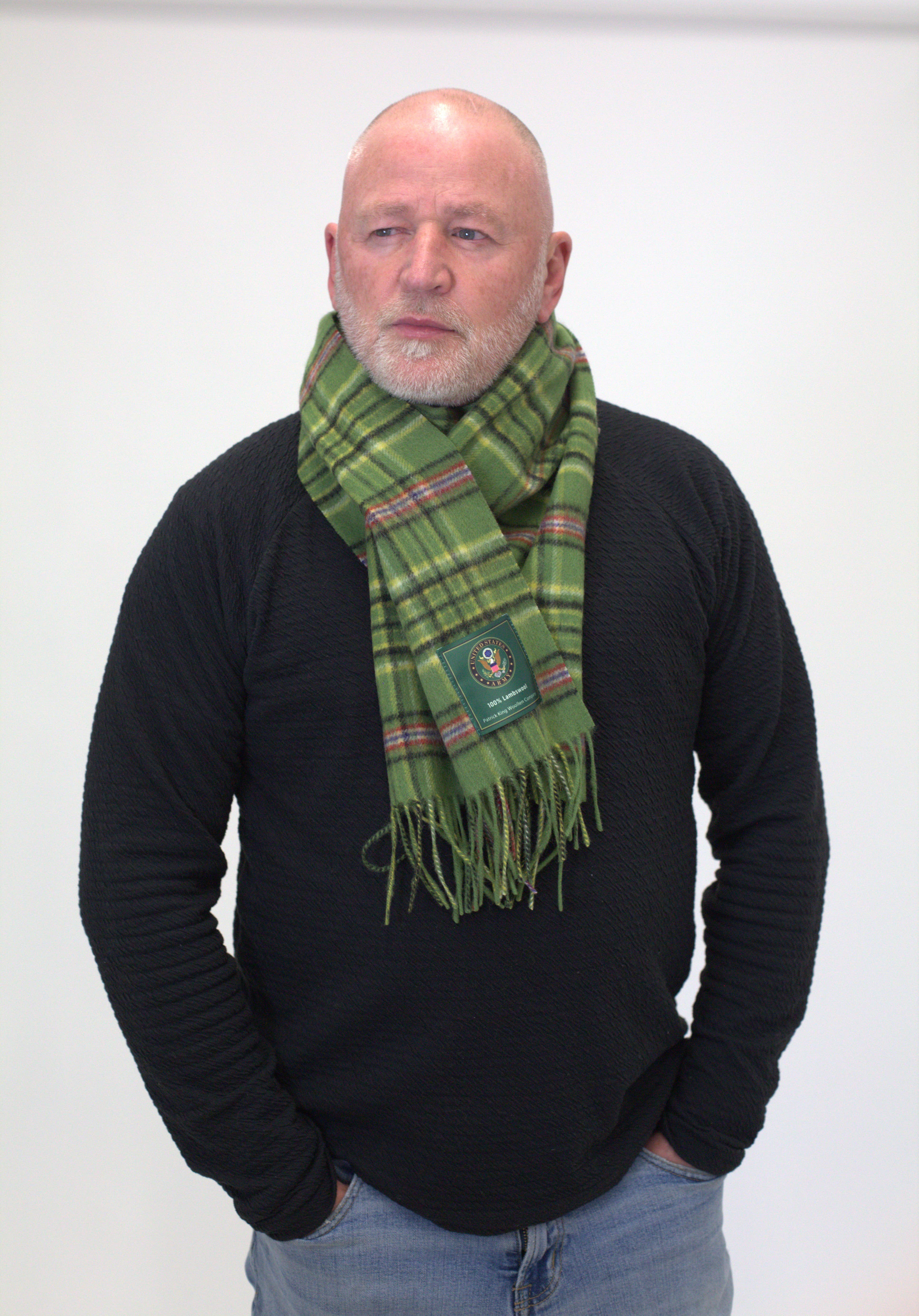 Patrick King Woollen Company - Wholesale Scarf - Men's - US Army Emblem Lambswool Scarf