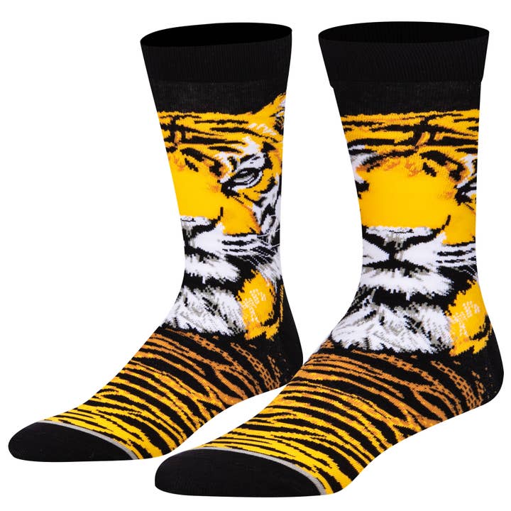Tiger - Mens Crew Straight for wholesale by Odd Sox