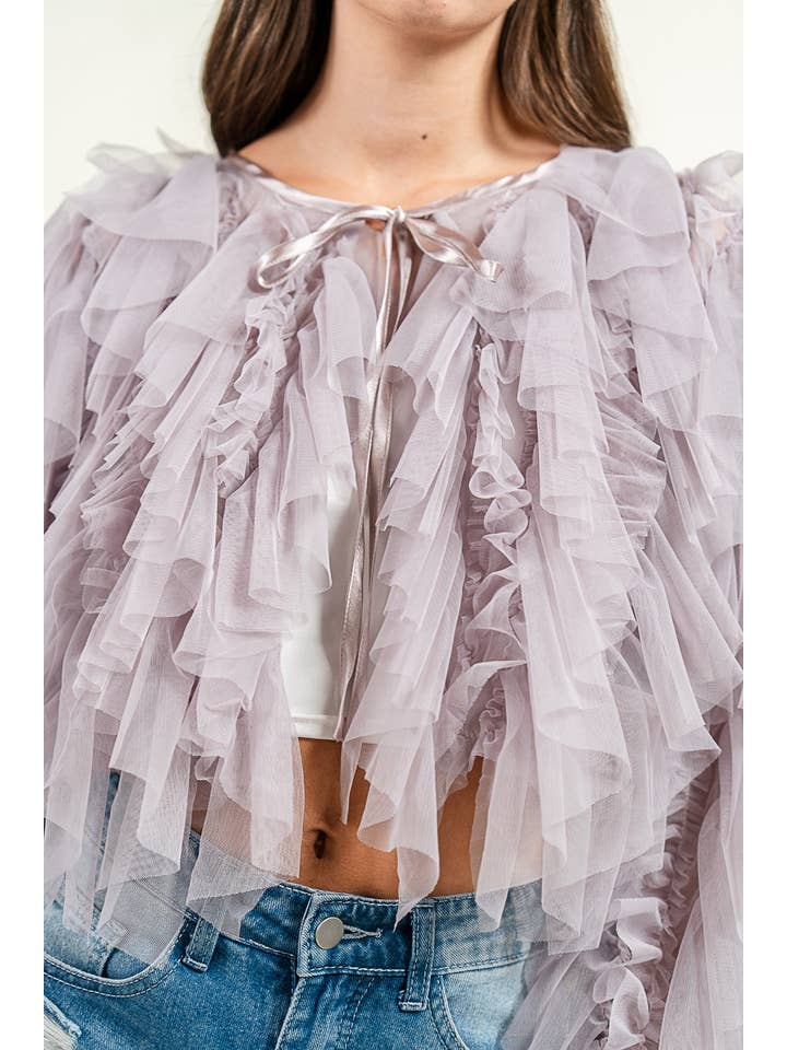 PRIVY - Wholesale Jacket - Women's - CG60052Y_TULLE JACKET13