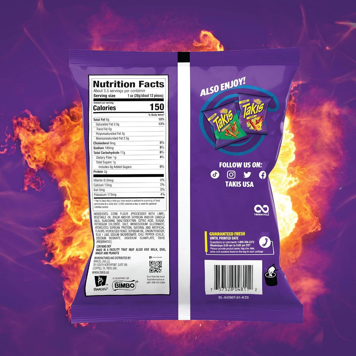 Shop The King - Wholesale Chips - Taki Blue Heat 3.25 oz 20 Per Box1