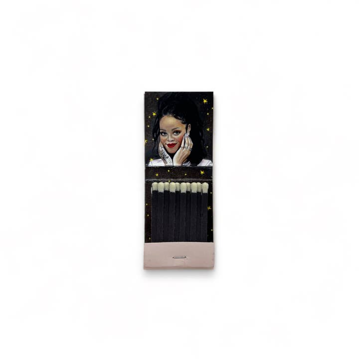 Rihanna Handmade Matchbook Painting for wholesale by King Margot