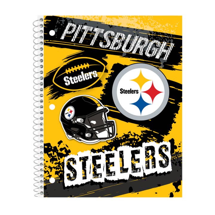 NFL Pittsburgh Steelers Spiral Notebook for wholesale by Mojo Licensing