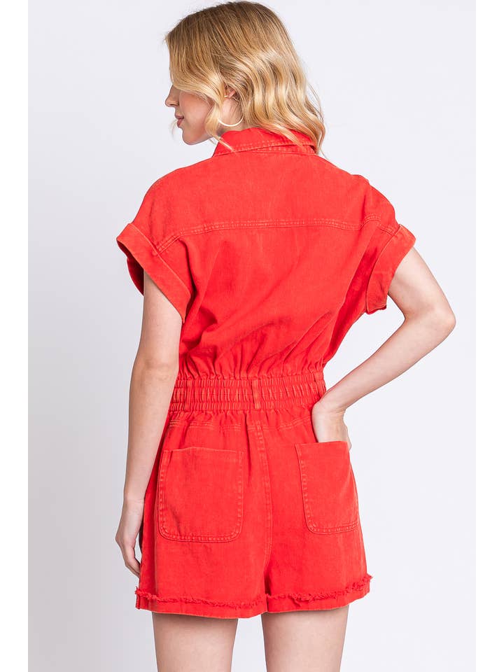 Sewn and Seen - Venta al por mayor Peto - Mujer - Mameluco de mezclilla con botones y bolsillos5