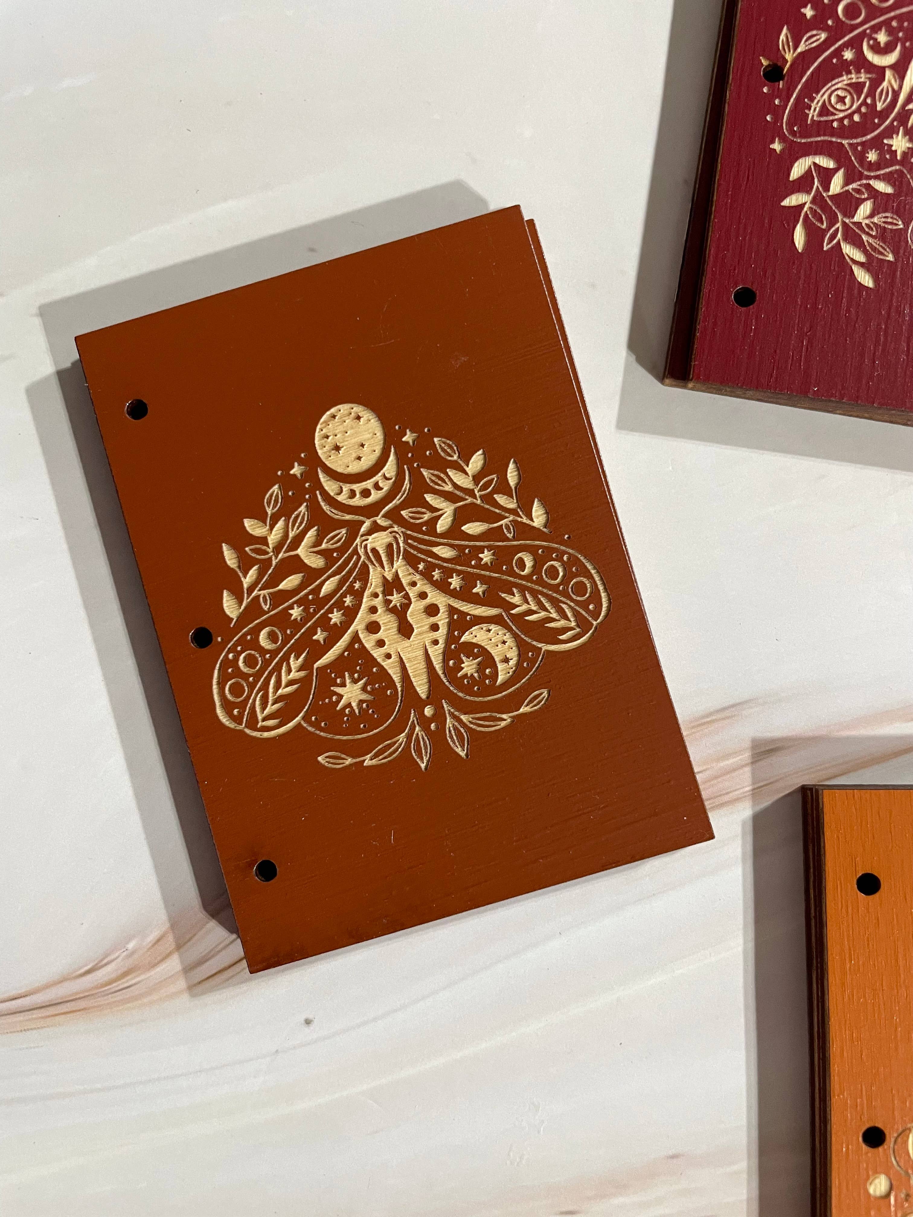 Elm Rose Designs – wholesale Journal/diary – Micro Mystic Moth Journal4