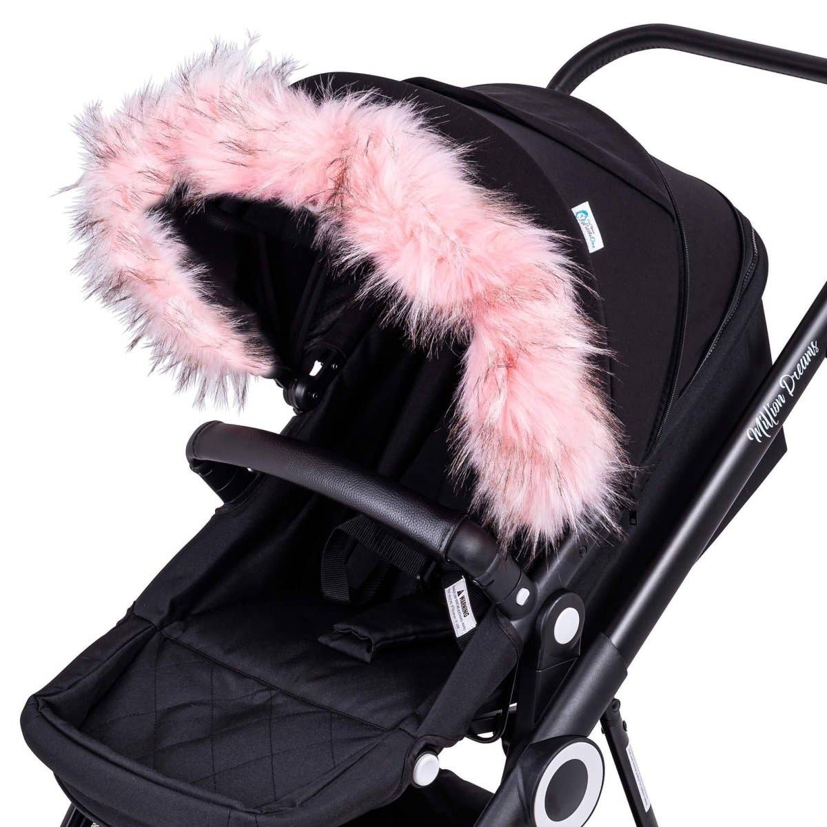 For Your Little One - Wholesale Stroller Cover/Accessory - Baby - Pram Fur Hood Trim Attachment for Pushchair Compatible with Joie11