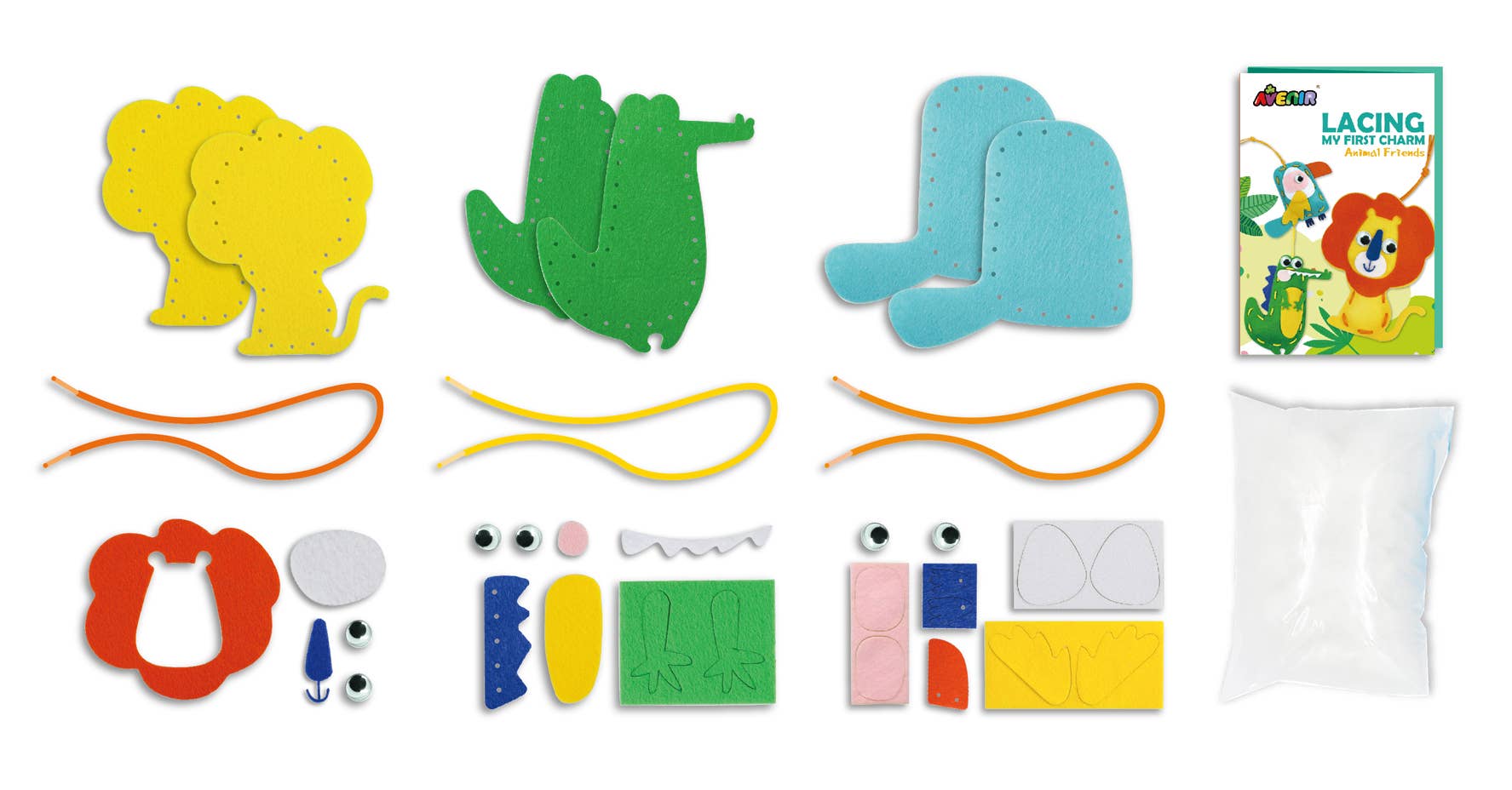 DAM - Wholesale DIY Craft Kit - Kids - Avenir - My First Lacing Kit ANIMAL FRIENDS4