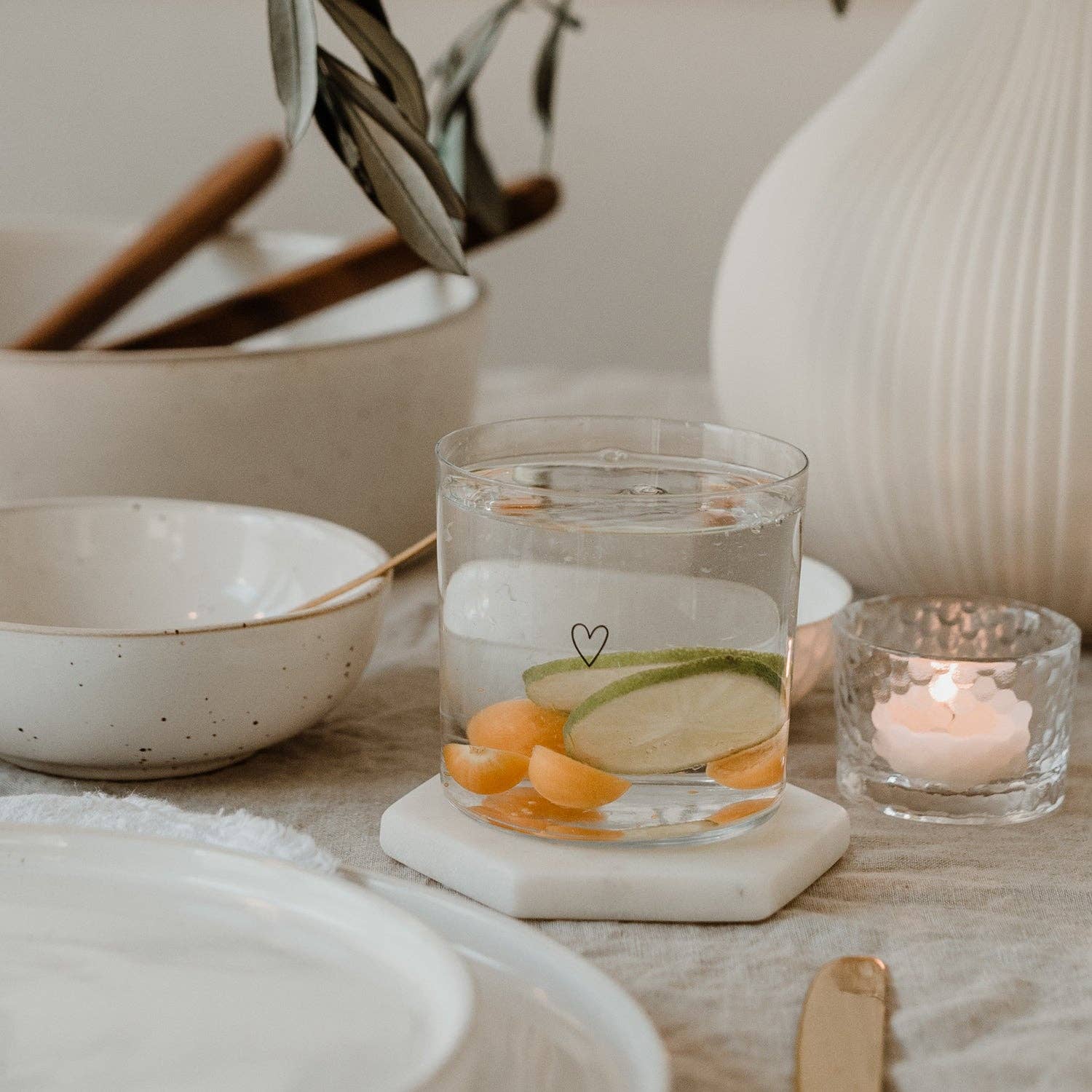 Eulenschnitt – wholesale Drinking glass/cup – Black heart drinking glass (VE = 4 pcs)5