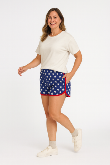 Go-Getter Shorts, Navy Stars for wholesale on Faire2