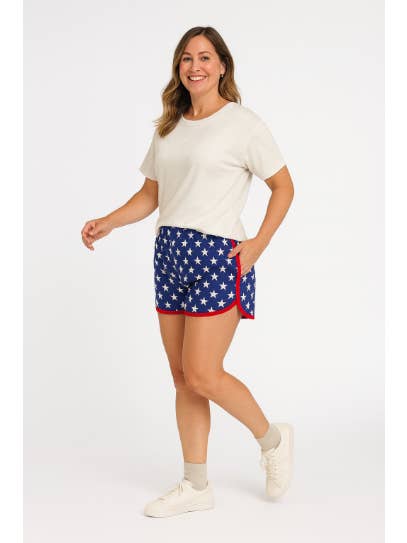 Go-Getter Shorts, Navy Stars for wholesale on Faire2