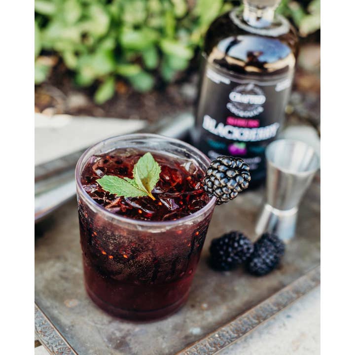 Crafted Cocktails - Wholesale Cocktail Mix/Syrup - Blackberry Shrub - Cocktail Enhancer & Soda Flavoring7
