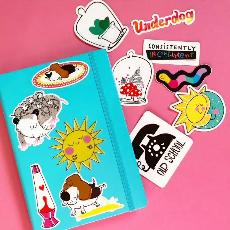 An Open Sketchbook - Wholesale Sticker - Mushroom Cloche Sticker2