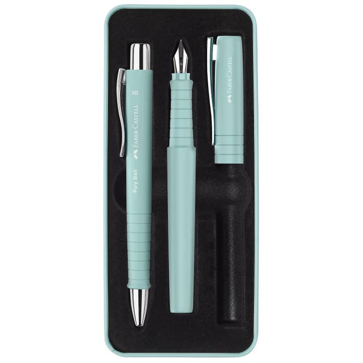 Ensemble de stylos plume et bille en étain poly cadeau pour la vente par Faber-Castell / Creativity for Kids