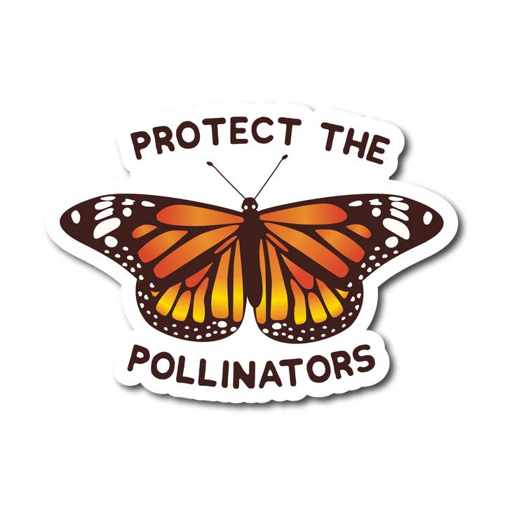 Autocollant imperméable « Protect the Pollinators » de 3 pouces pour la vente par Sage & Oak